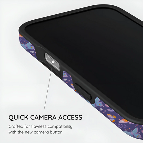 Violet Flutter - iPhone 16 Case