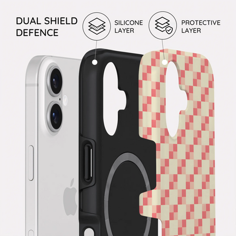 Blush Grid - iPhone 17 Case