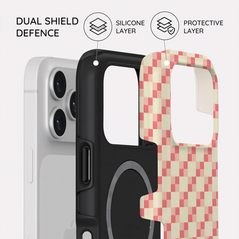 Blush Grid - iPhone 17 Pro Case