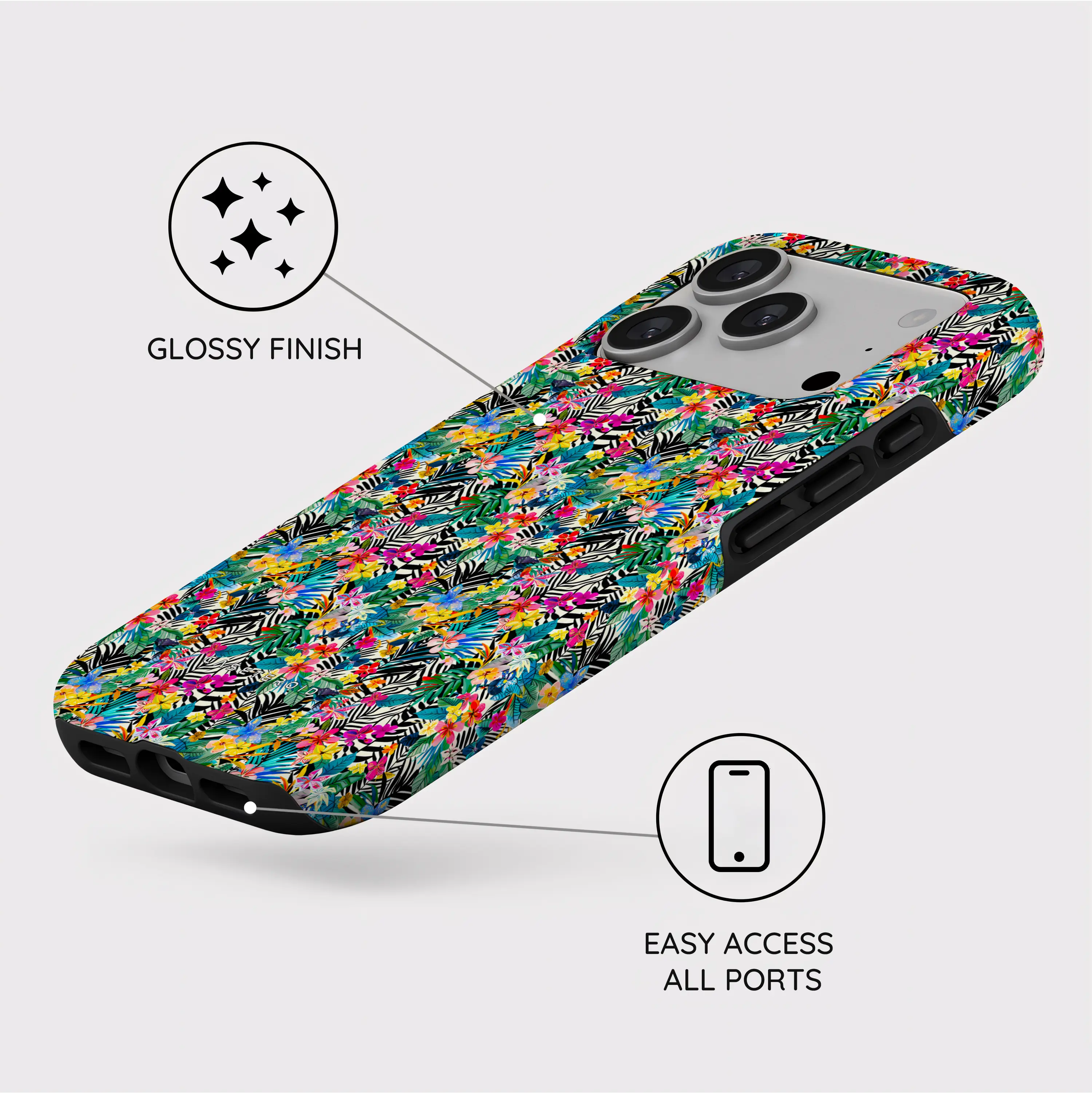 Jungle Bloom - iPhone 17 Pro Case