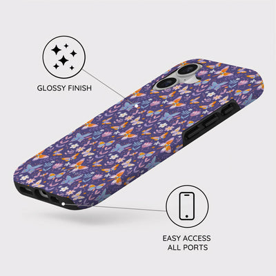 Violet Flutter - iPhone 17 Case