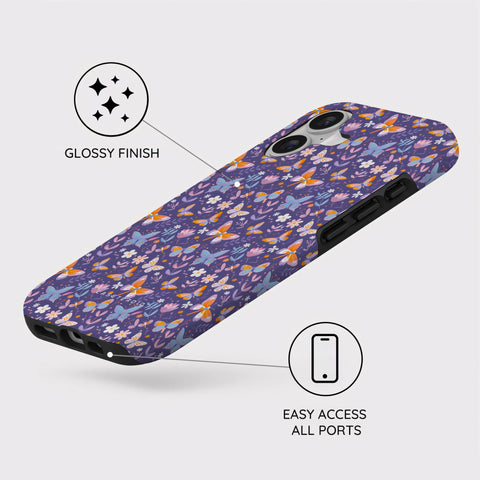 Violet Flutter - iPhone 17 Case
