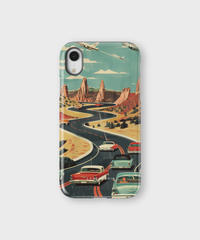 iPhone Tough Case - Vintage Journey Route - CASETEROID