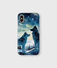 iPhone Tough Case - Arctic Wolves Whispers - CASETEROID