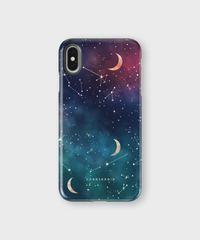 iPhone Tough Case - Cosmic Moonlit Pattern