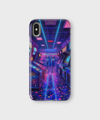 iPhone Tough Case - Neon Arcade Nexus - CASETEROID