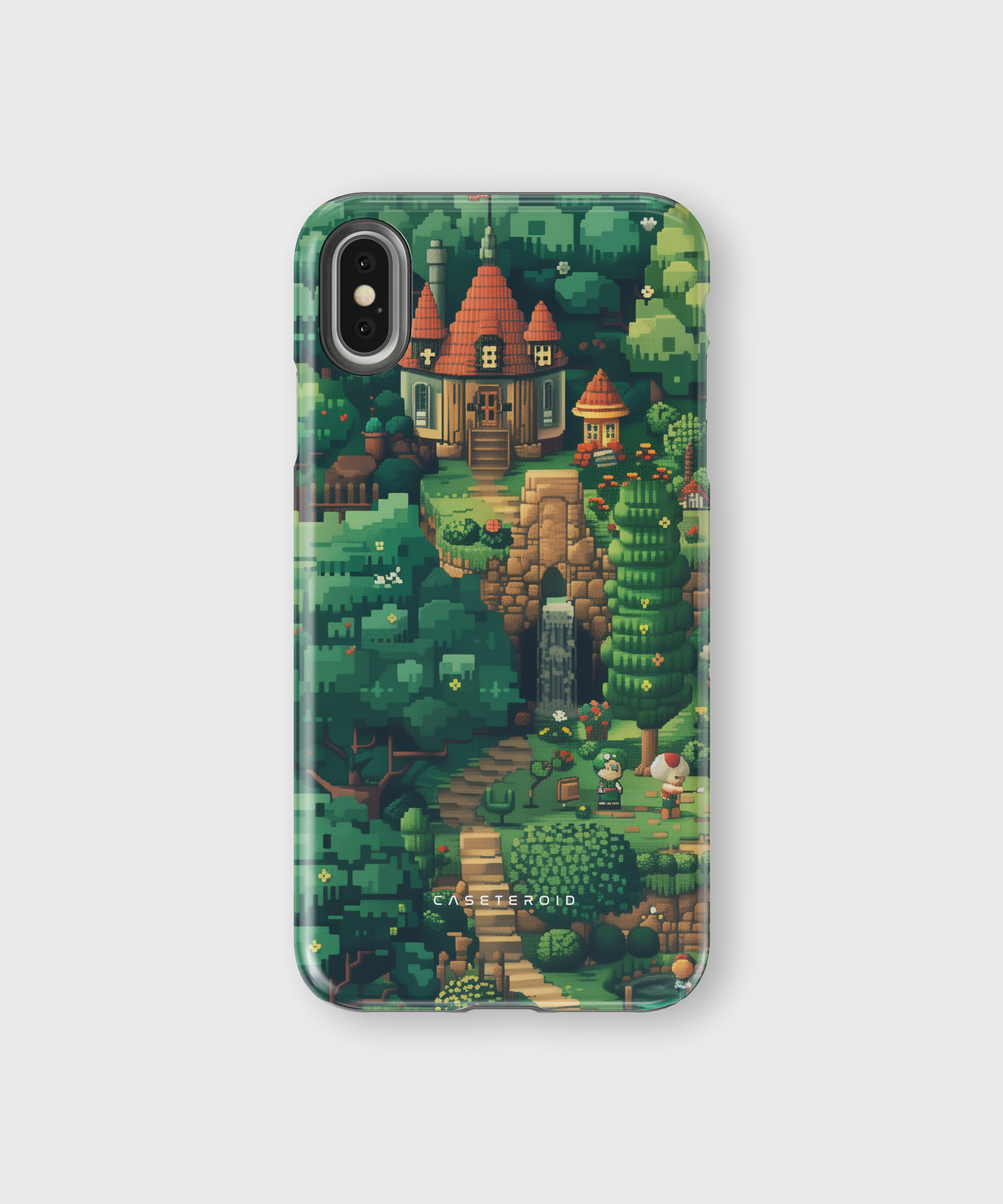 iPhone Tough Case - Retro Realm Pixel - CASETEROID