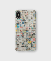 iPhone Tough Case - Worldwide Chronicle Mosaic - CASETEROID