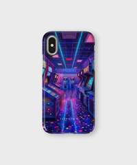 iPhone Tough Case - Neon Arcade Nexus - CASETEROID