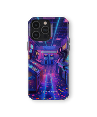 iPhone Tough Case - Neon Arcade Nexus - CASETEROID