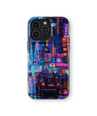 iPhone Tough Case - Neon Metropolis Matrix - CASETEROID