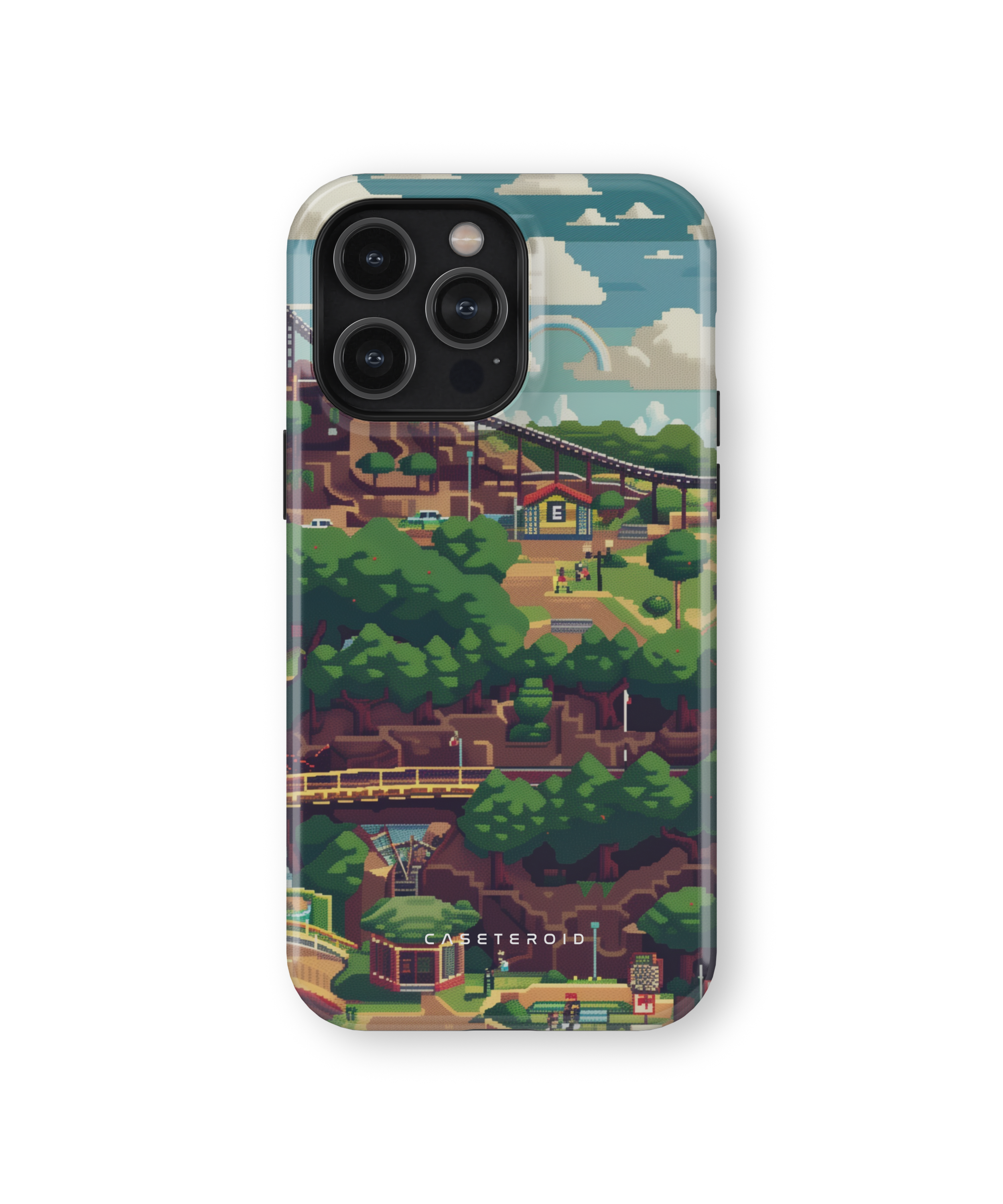 iPhone Tough Case - Pixel Paradise Odyssey - CASETEROID