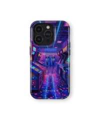 iPhone Tough Case - Neon Arcade Nexus - CASETEROID