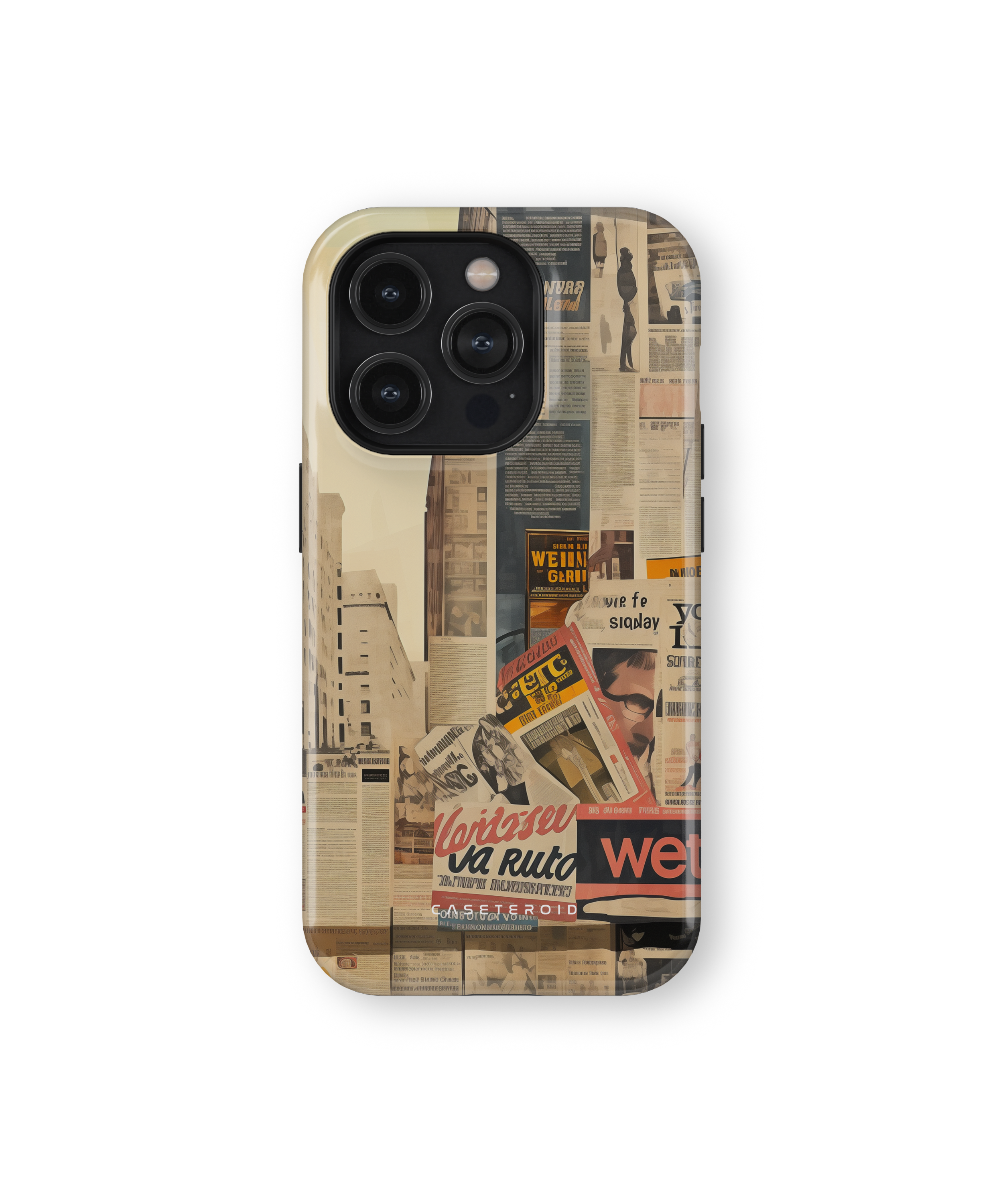 iPhone Tough Case with MagSafe - Newsprint Chronicles - CASETEROID