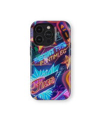 iPhone Tough Case With MagSafe - Vivid Neon Nights - CASETEROID