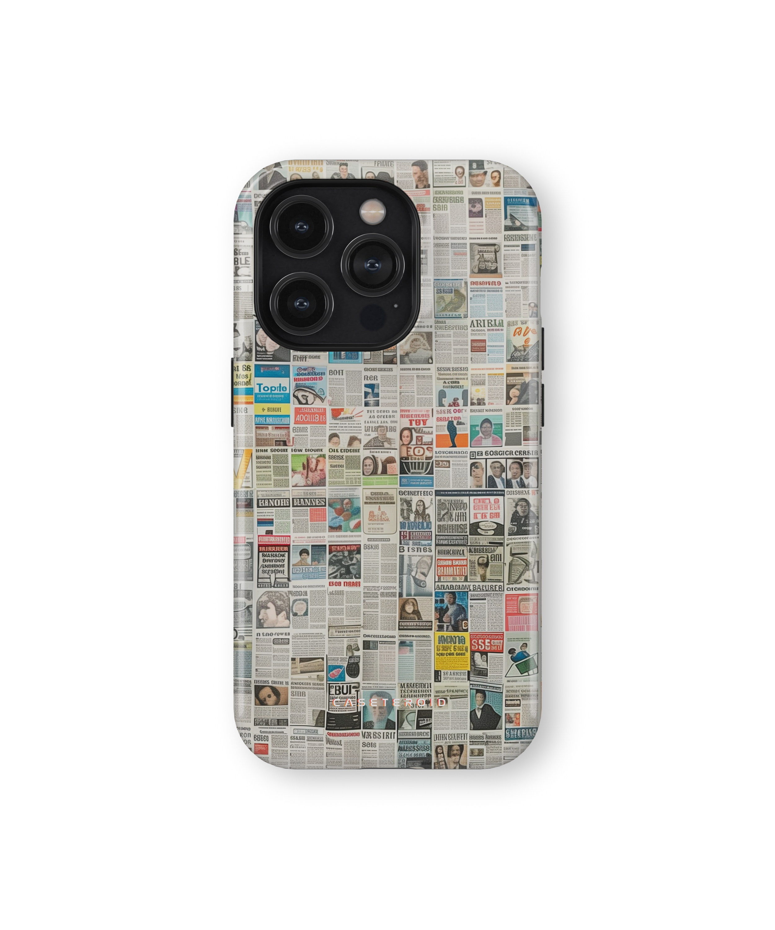 iPhone Tough Case with MagSafe - Worldwide Chronicle Mosaic - CASETEROID