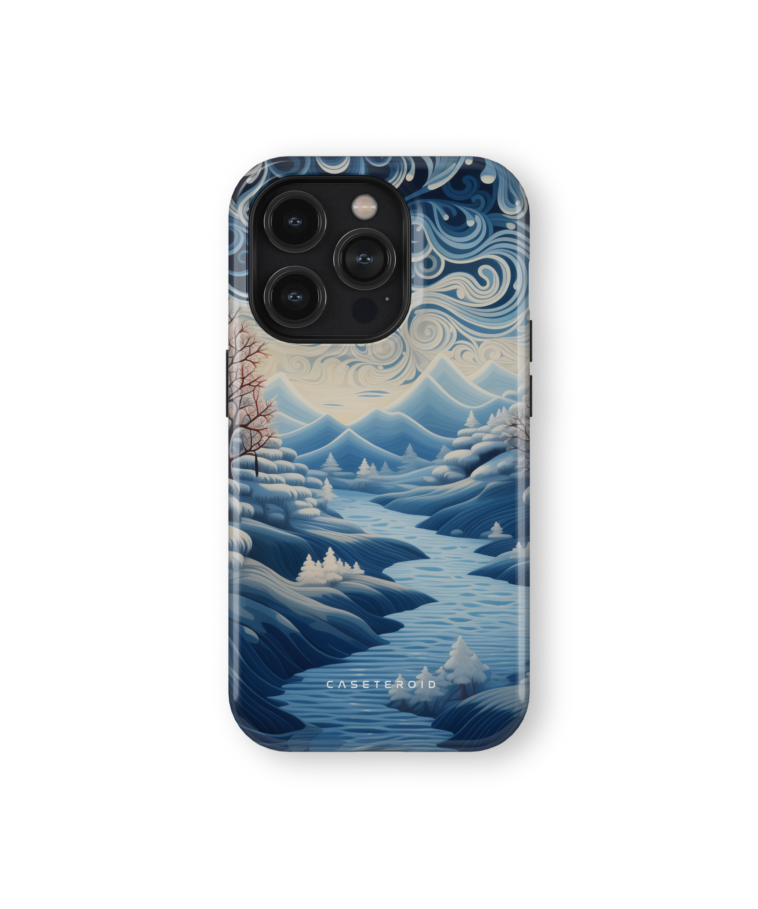 iPhone Tough Case with MagSafe - Riverside Peaks Breeze - CASETEROID