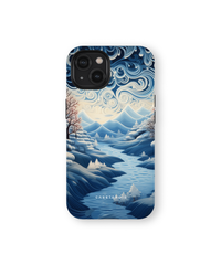 iPhone Tough Case with MagSafe - Riverside Peaks Breeze - CASETEROID