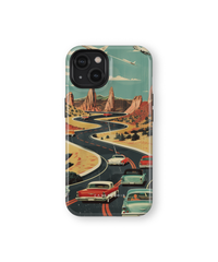 iPhone Tough Case - Vintage Journey Route - CASETEROID