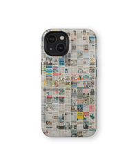 iPhone Tough Case with MagSafe - Worldwide Chronicle Mosaic - CASETEROID