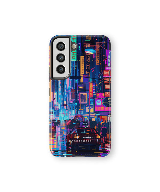 Neon Metropolis Matrix Tough Case for Samsung Galaxy S22 - CASETEROID