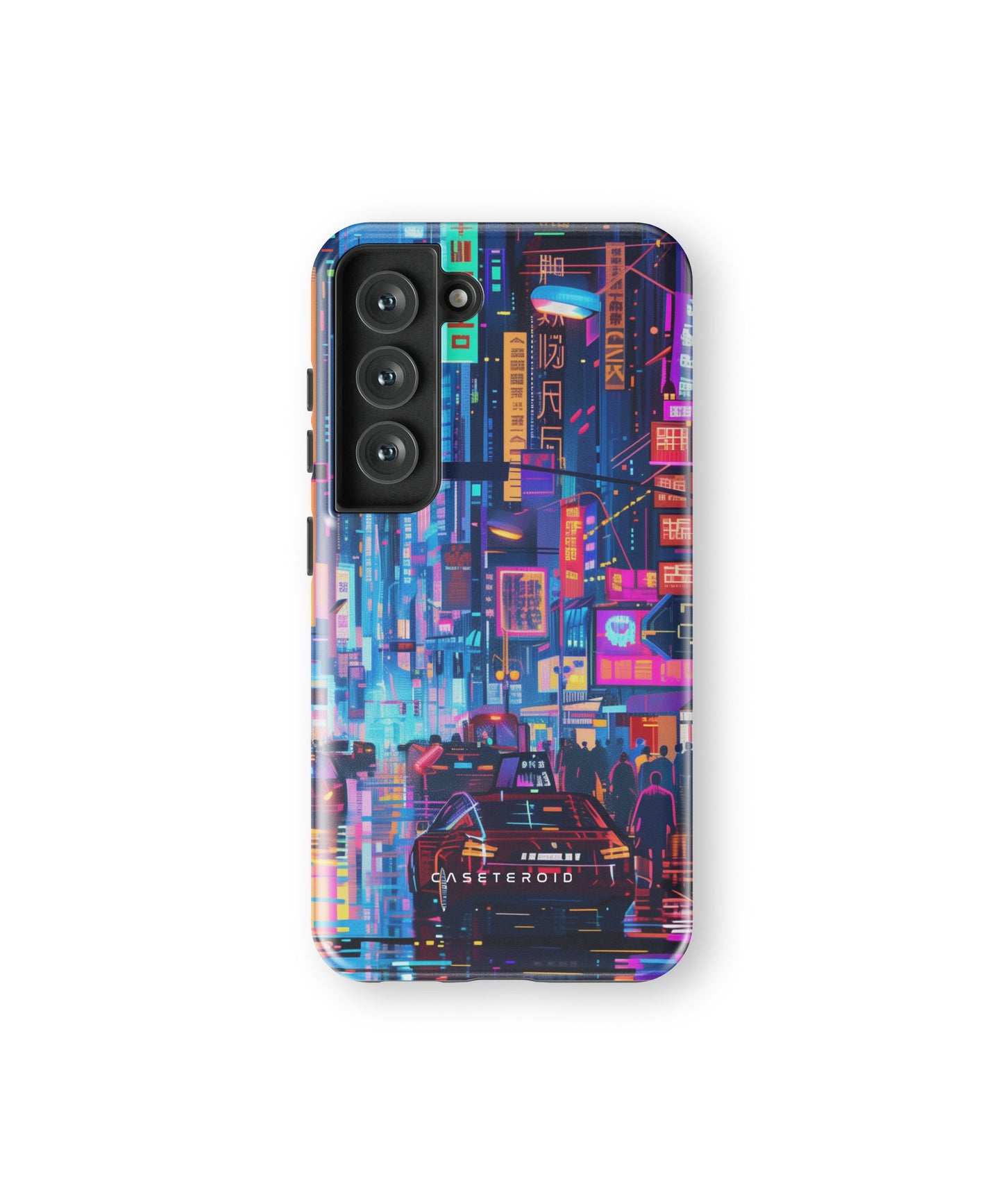 Neon Metropolis Matrix Tough Case for Samsung Galaxy S23 - CASETEROID