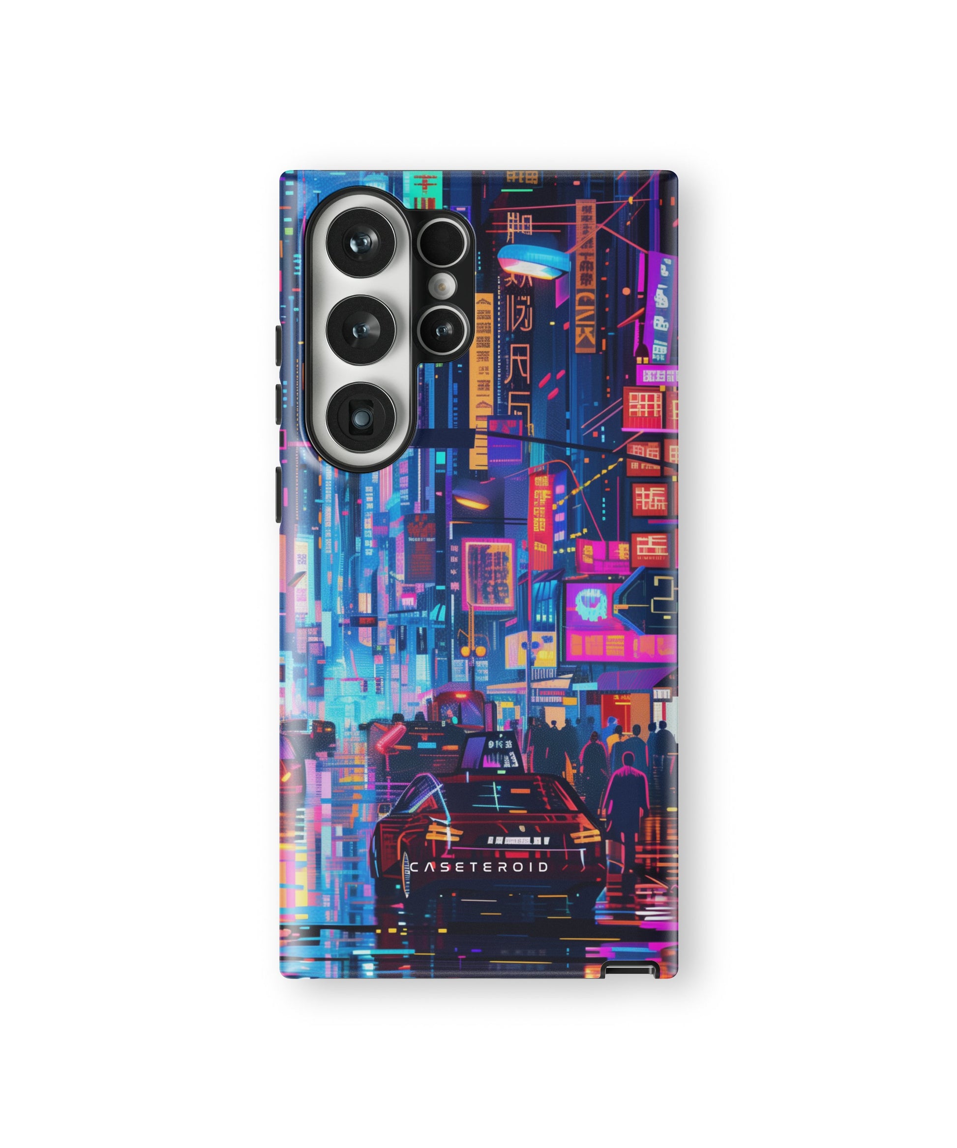 Neon Metropolis Matrix Tough Case for Samsung Galaxy S23 Ultra - CASETEROID