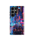 Neon Metropolis Matrix Tough Case for Samsung Galaxy S24 Ultra - CASETEROID