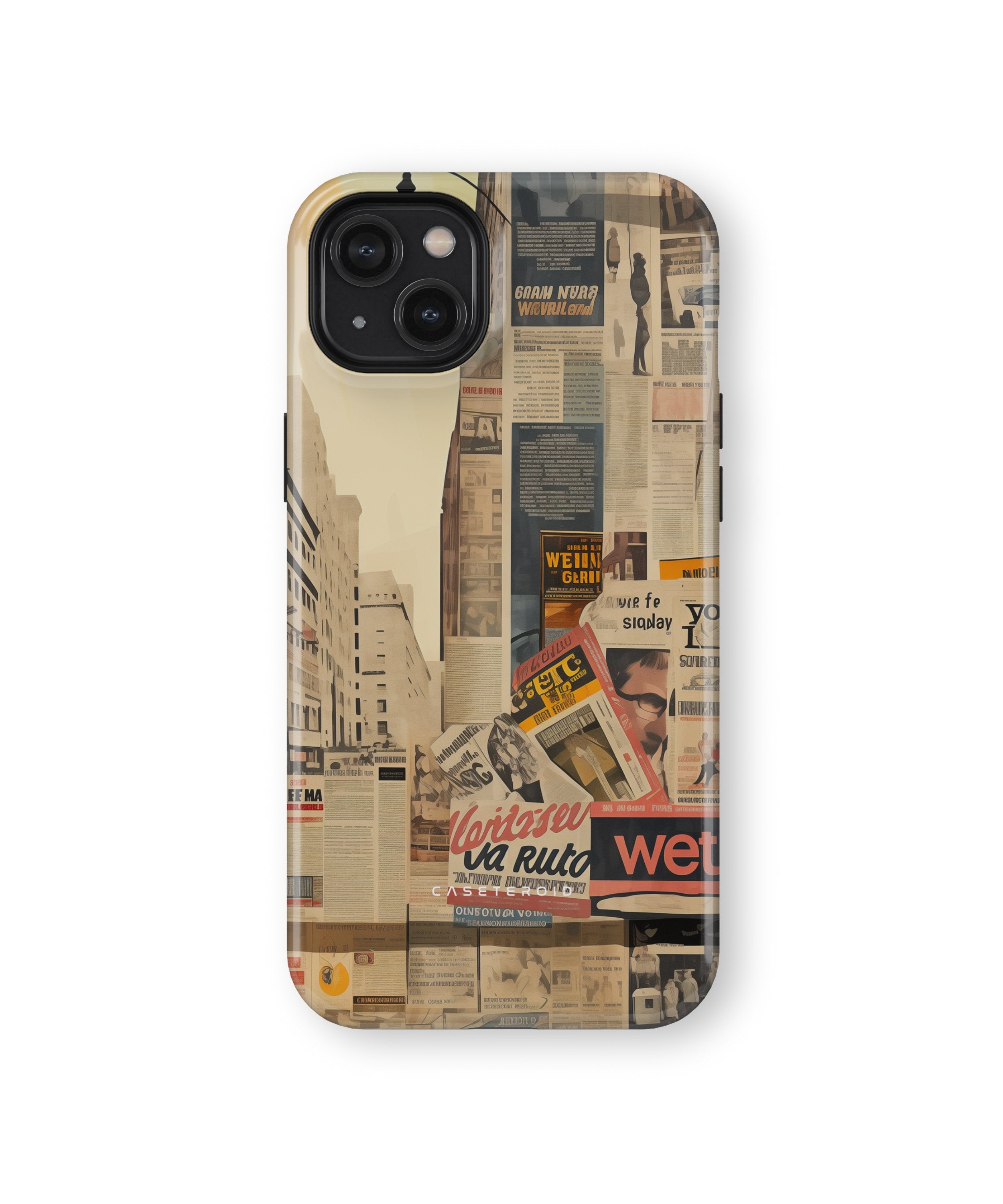 Newsprint Chronicles - iPhone 14 Plus Case