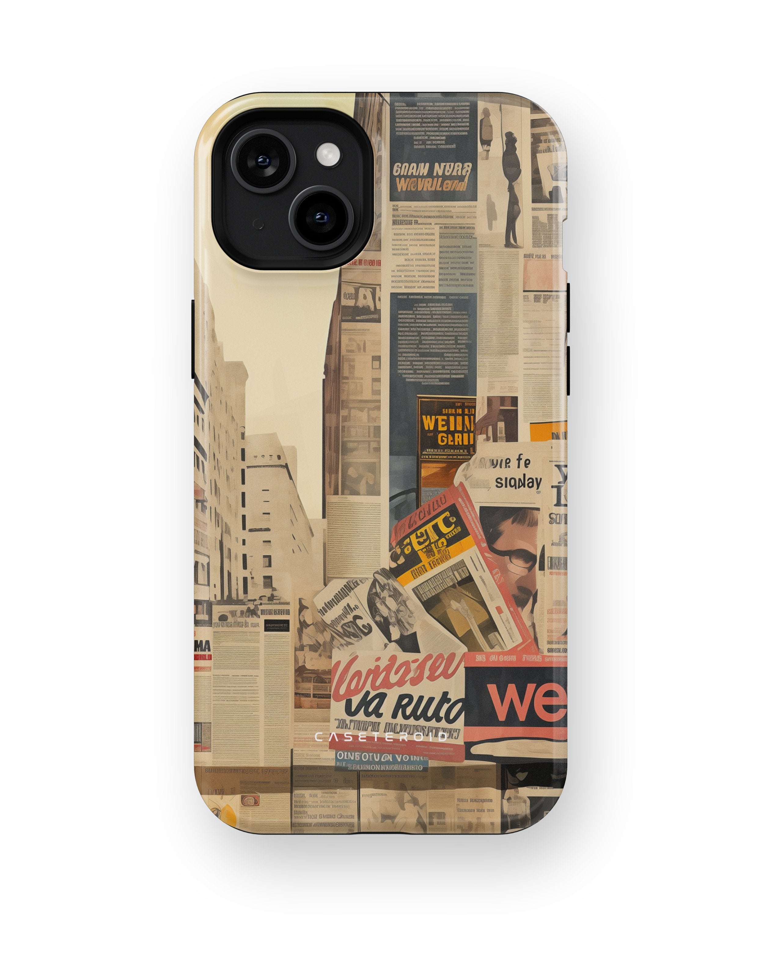 Newsprint Chronicles - iPhone 15 Plus Case