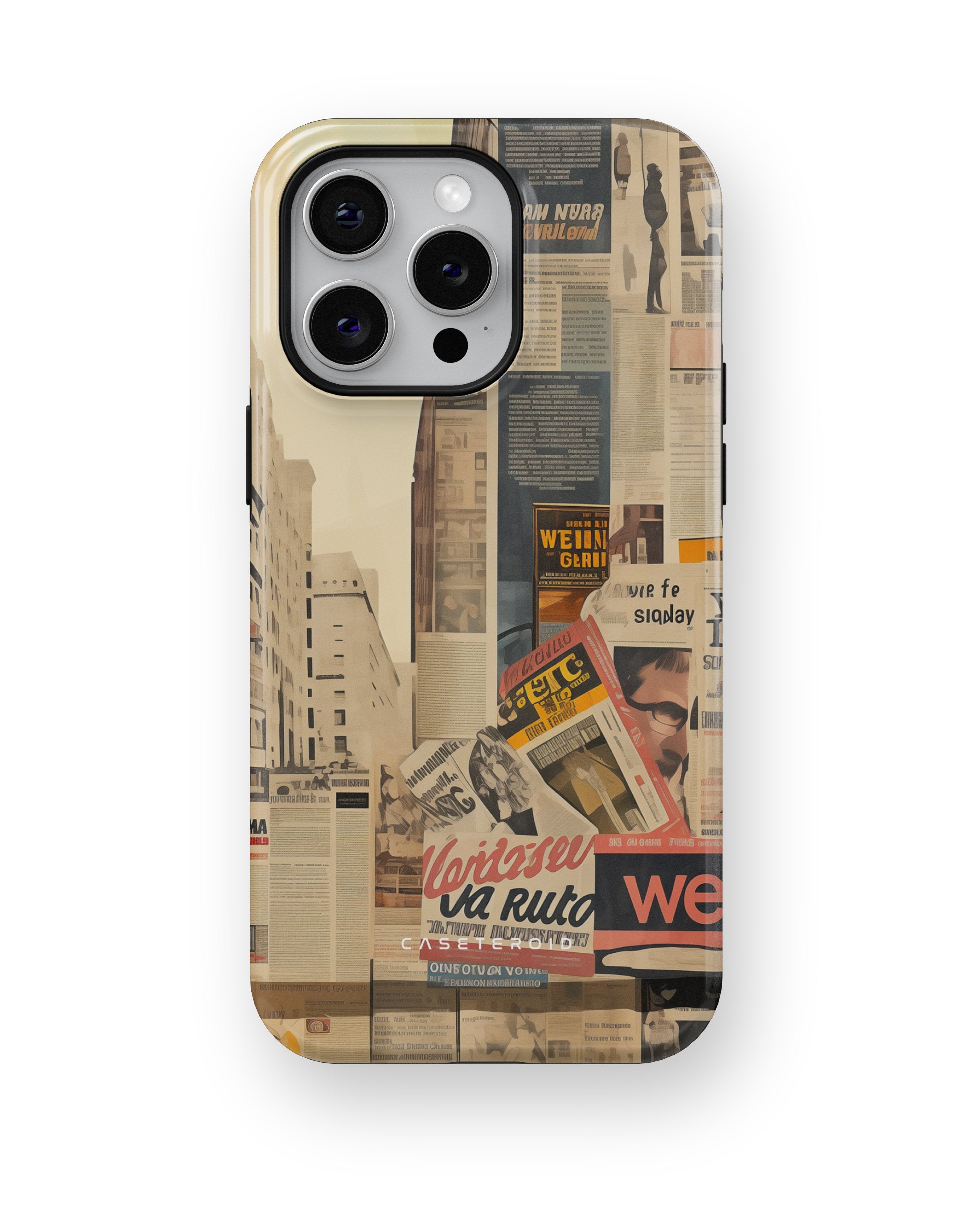 Newsprint Chronicles - iPhone 15 Pro Max Case