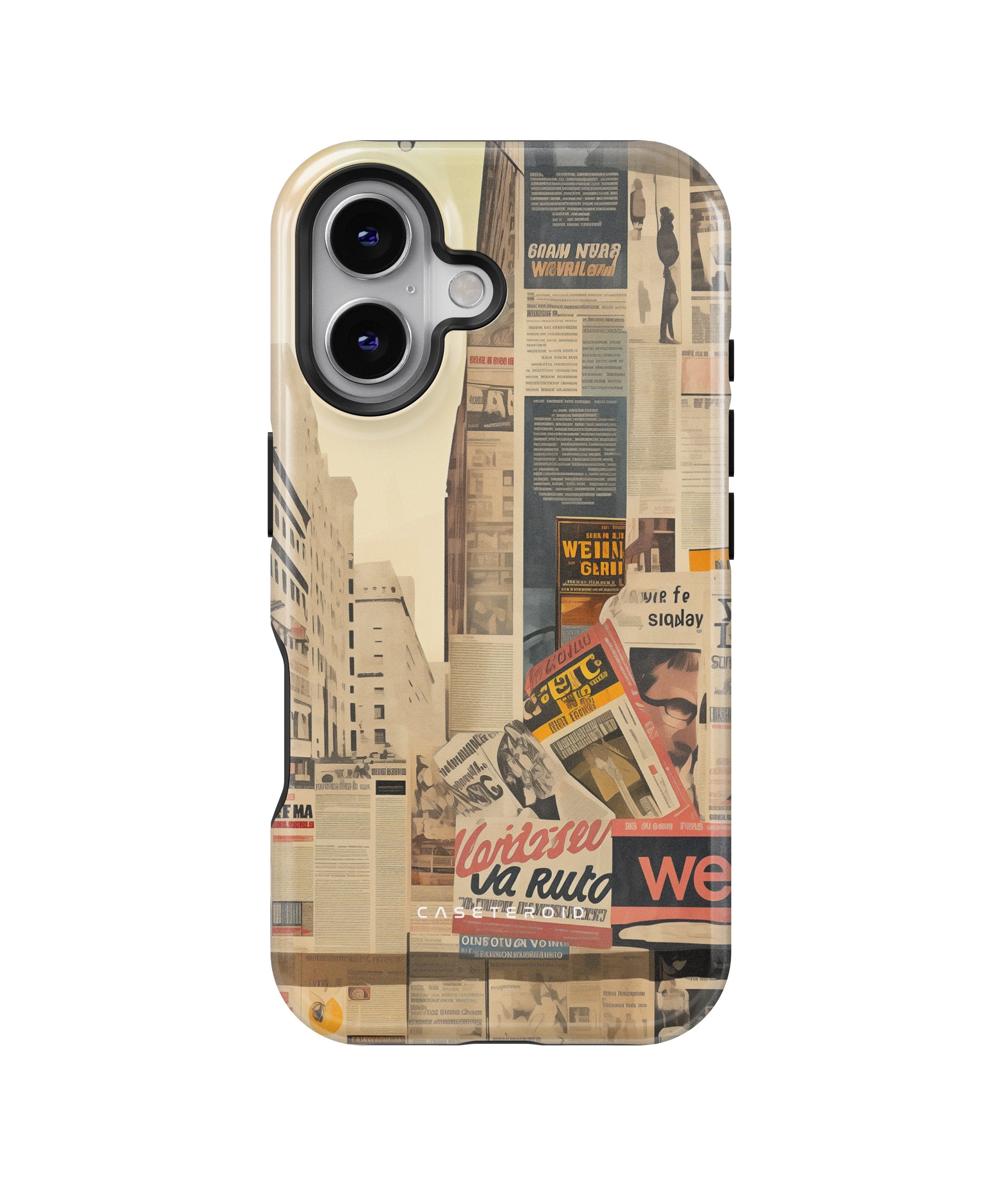 Newsprint Chronicles - iPhone 16 Case