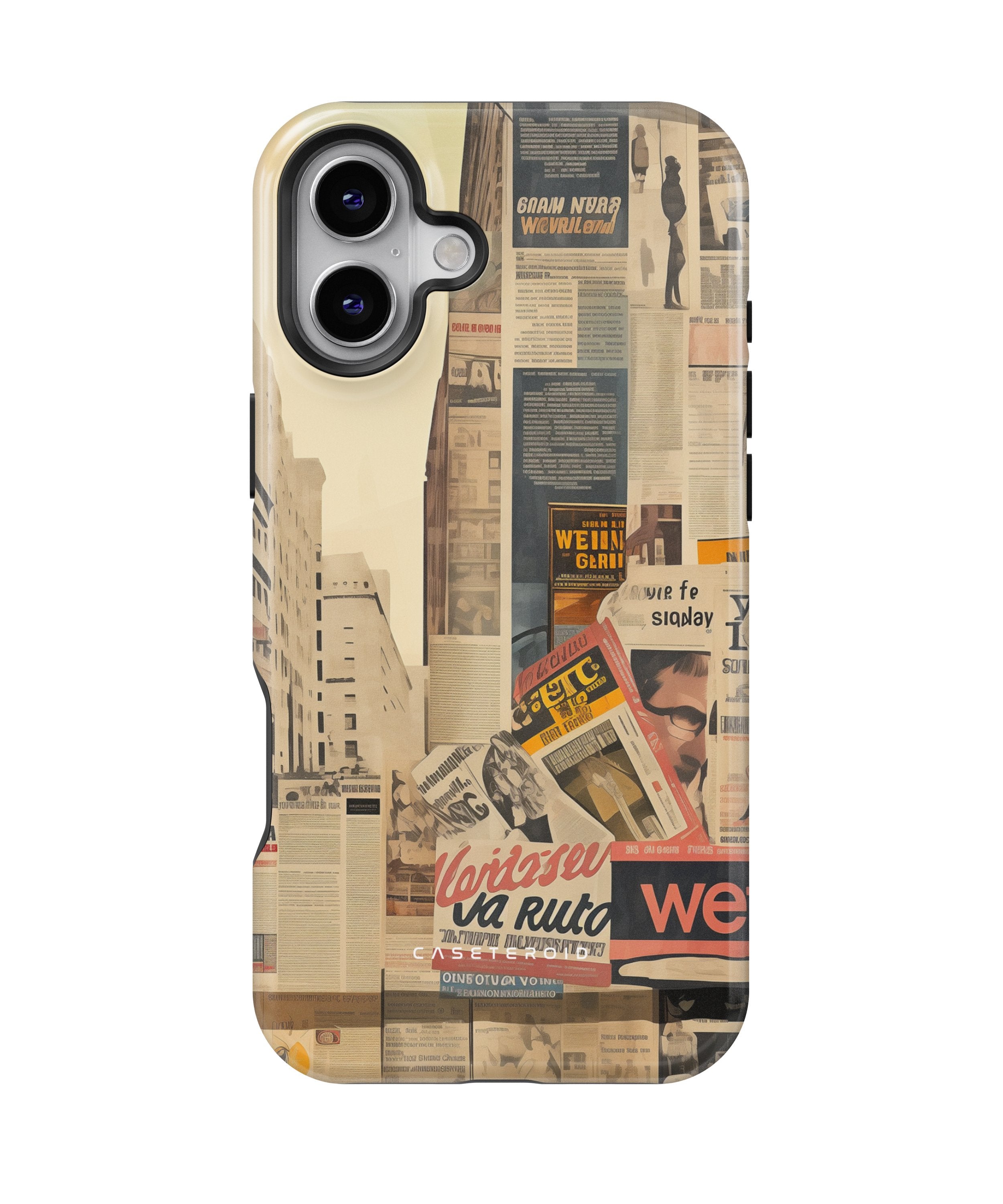 Newsprint Chronicles - iPhone 16 Plus Case