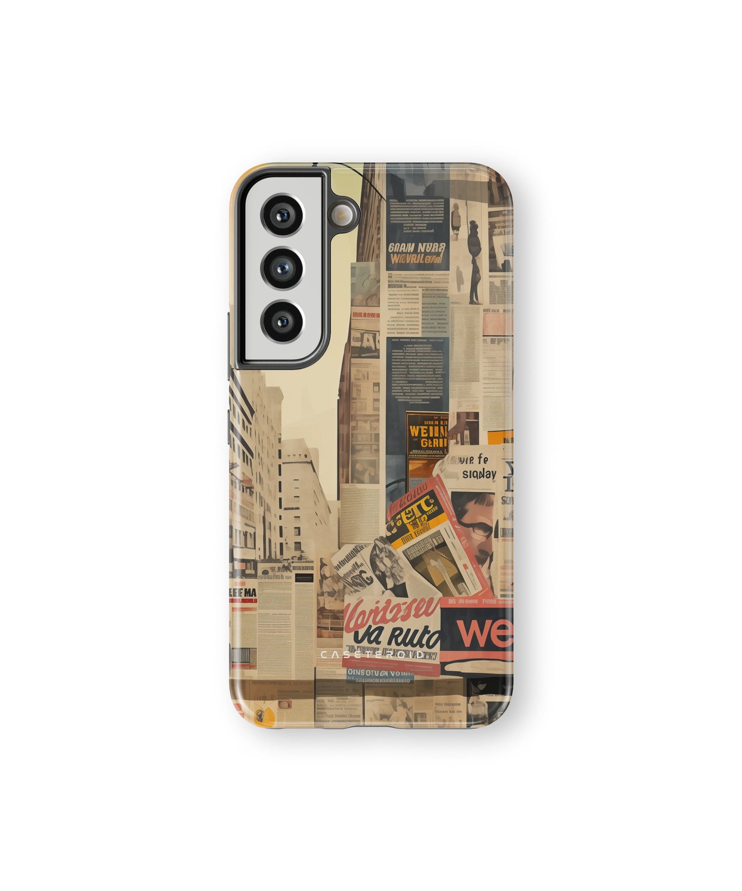 Newsprint Chronicles Tough Case for Samsung Galaxy S22 - CASETEROID