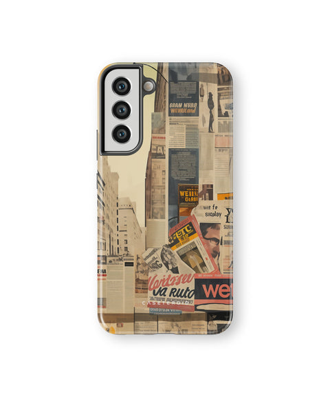 Newsprint Chronicles - Samsung Galaxy S22 Plus Case
