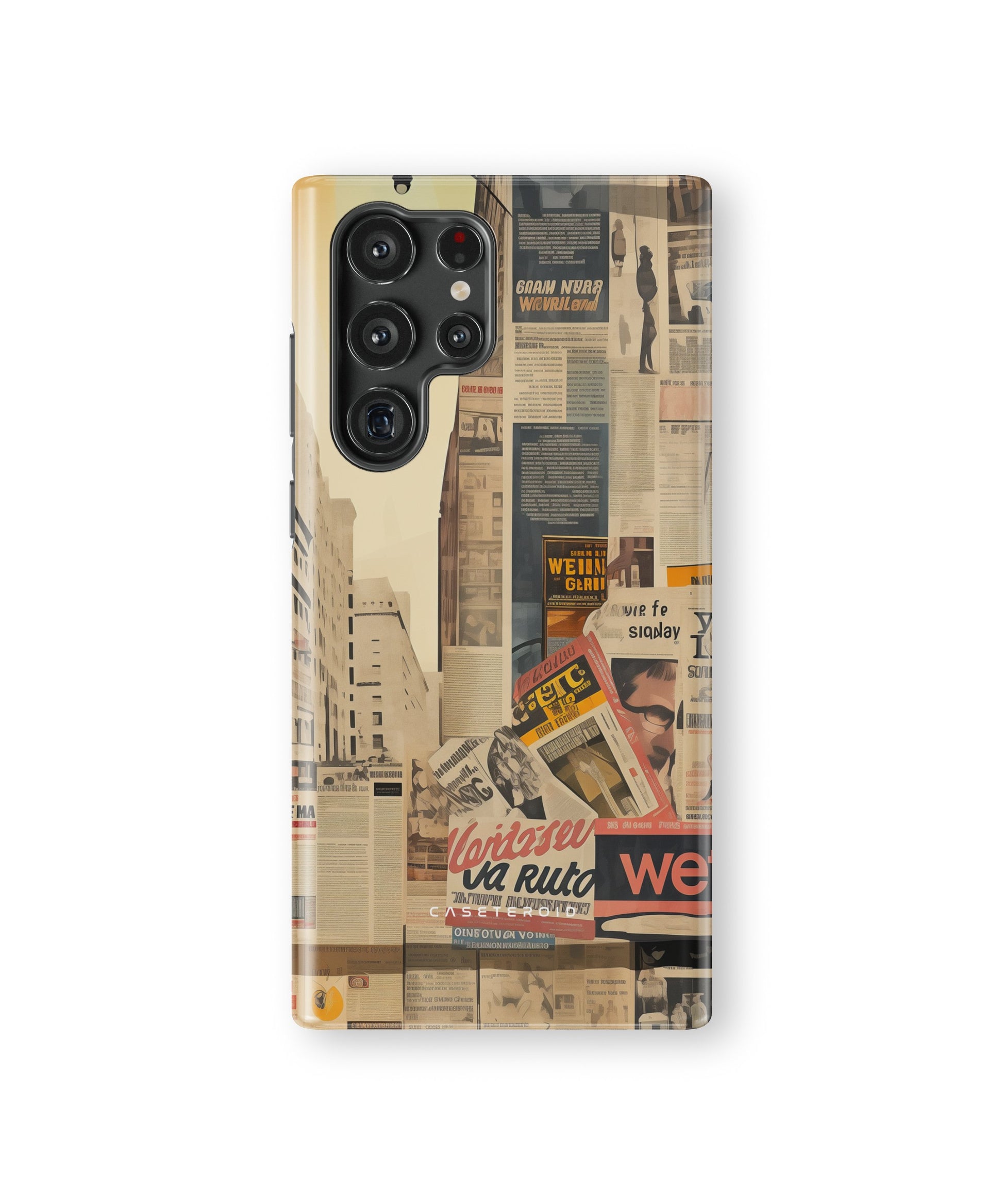 Newsprint Chronicles Tough Case for Samsung Galaxy S22 Ultra - CASETEROID