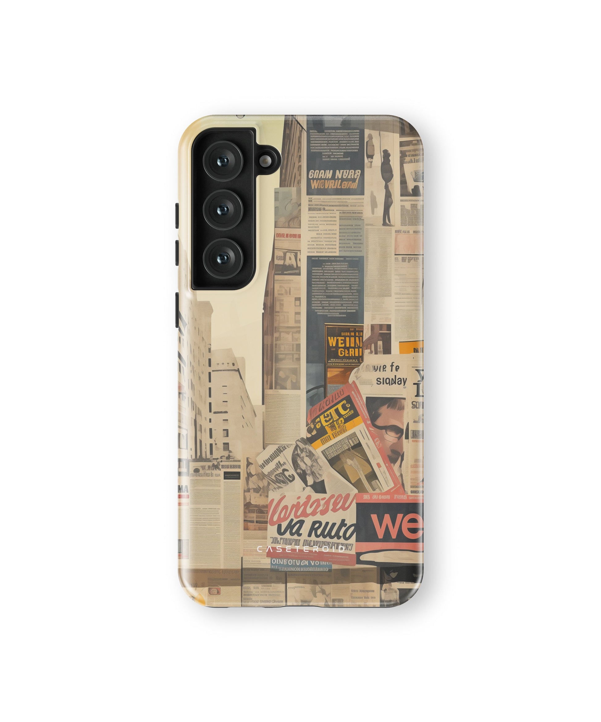 Newsprint Chronicles Tough Case for Samsung Galaxy S23 Plus - CASETEROID