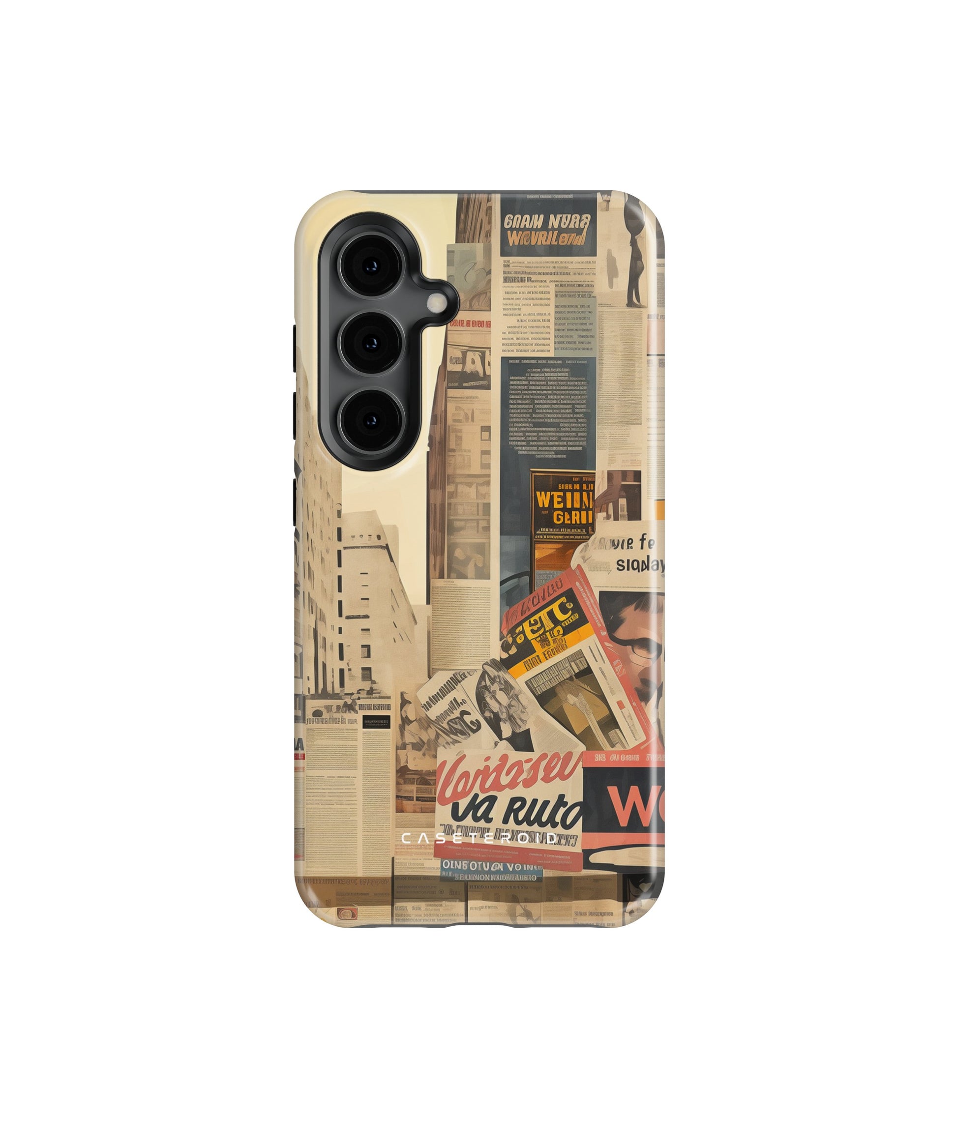 Newsprint Chronicles Tough Case for Samsung Galaxy S24 - CASETEROID