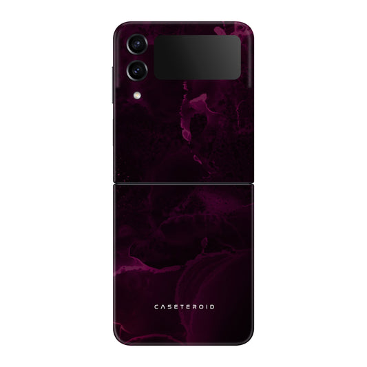 Purple Nebula Burst Tough Case for Samsung Galaxy Z Flip 3 - CASETEROID