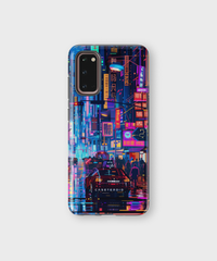 Samsung Tough Case - Neon Metropolis Matrix - CASETEROID