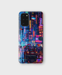 Samsung Tough Case - Neon Metropolis Matrix - CASETEROID