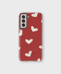 Samsung Tough Case - Crimson Love Notes - CASETEROID