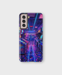 Samsung Tough Case - Neon Arcade Nexus - CASETEROID