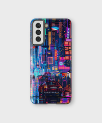 Samsung Tough Case - Neon Metropolis Matrix - CASETEROID