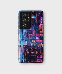 Samsung Tough Case - Neon Metropolis Matrix - CASETEROID