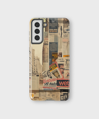 Samsung Tough Case - Newsprint Chronicles - CASETEROID