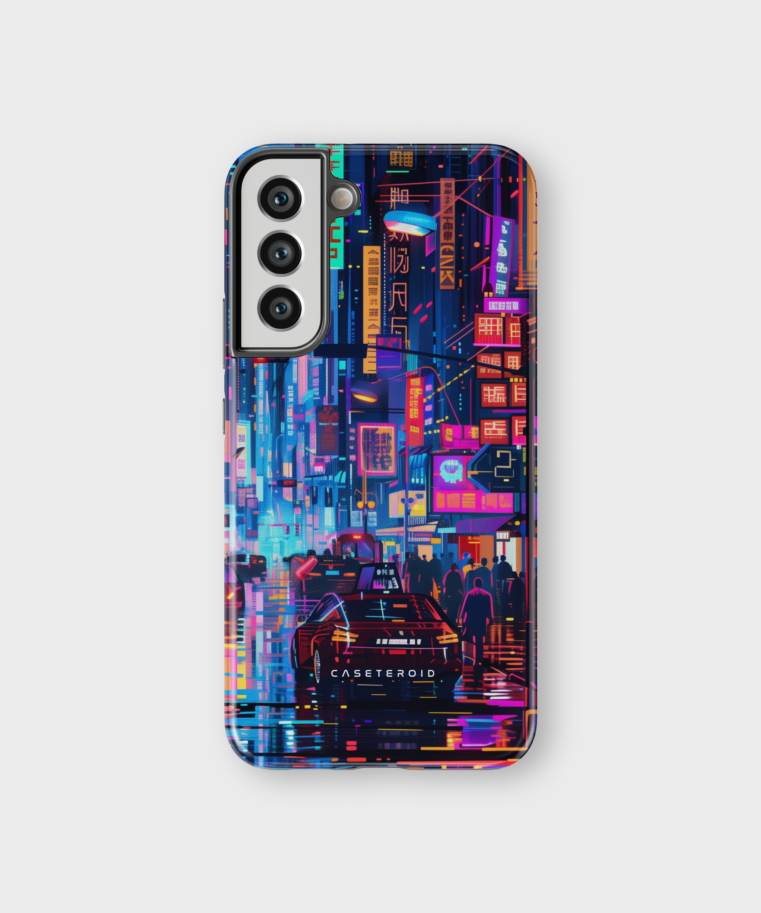 Samsung Tough Case - Neon Metropolis Matrix - CASETEROID