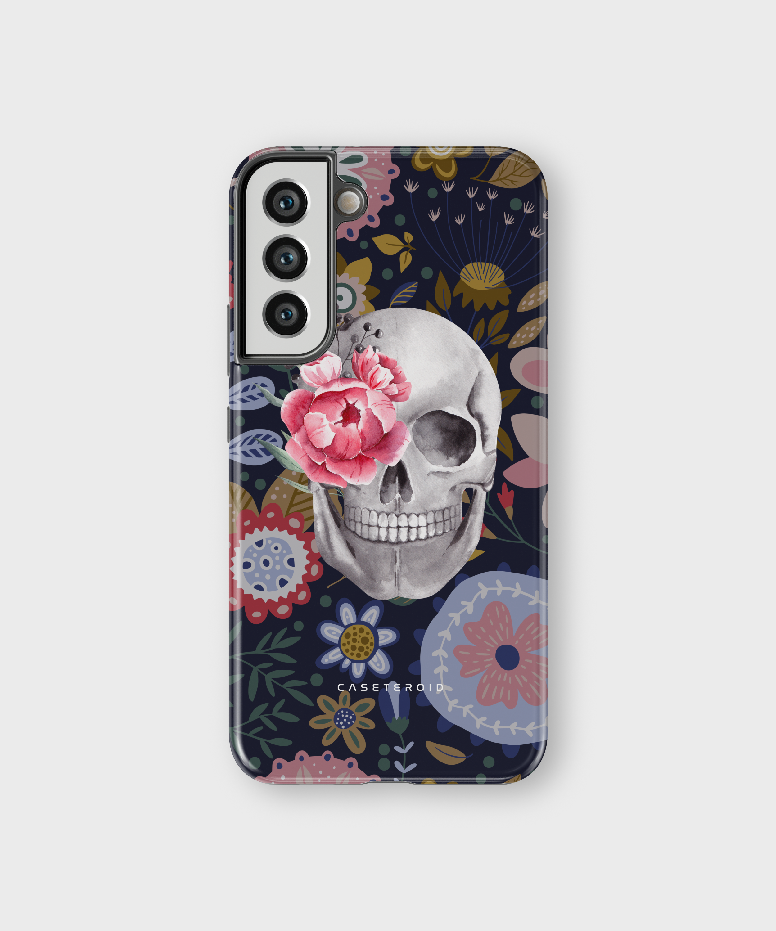 Samsung Tough Case - Skull Flowers - CASETEROID