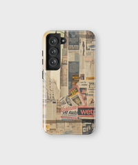 Samsung Tough Case - Newsprint Chronicles - CASETEROID