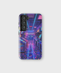 Samsung Tough Case - Neon Arcade Nexus - CASETEROID